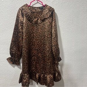 Something Navy Leopard Print Dress‎